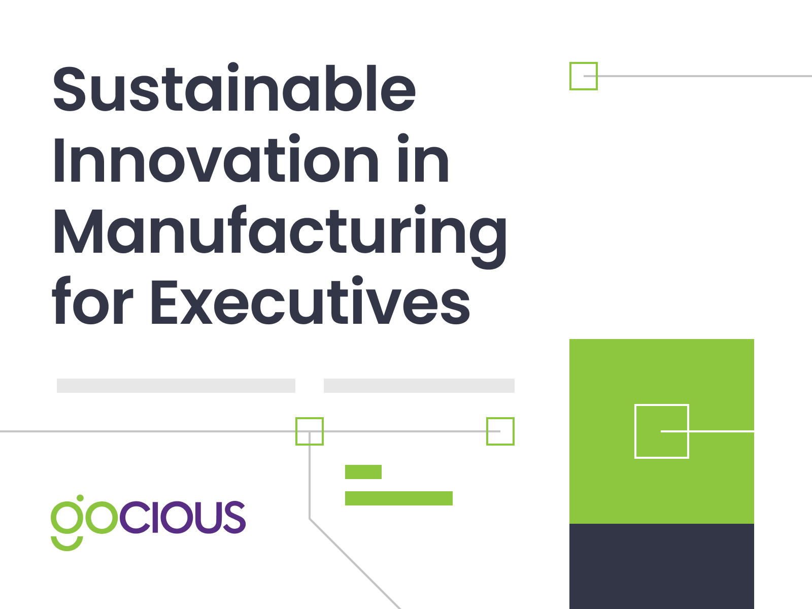 Innovative Manufacturing and Sustainability for Product Leaders